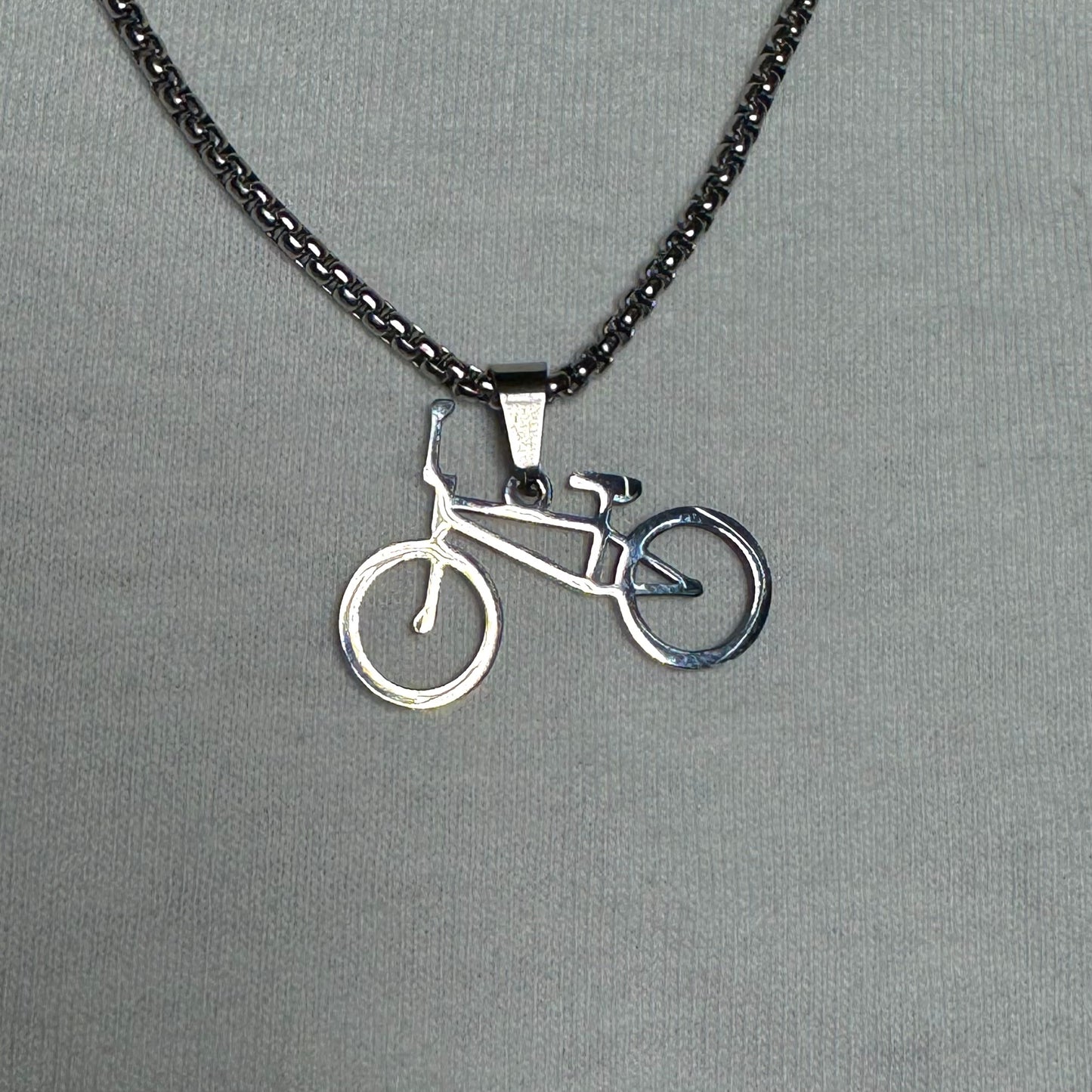 BMX Bike Necklace - 316L Stainless Steel