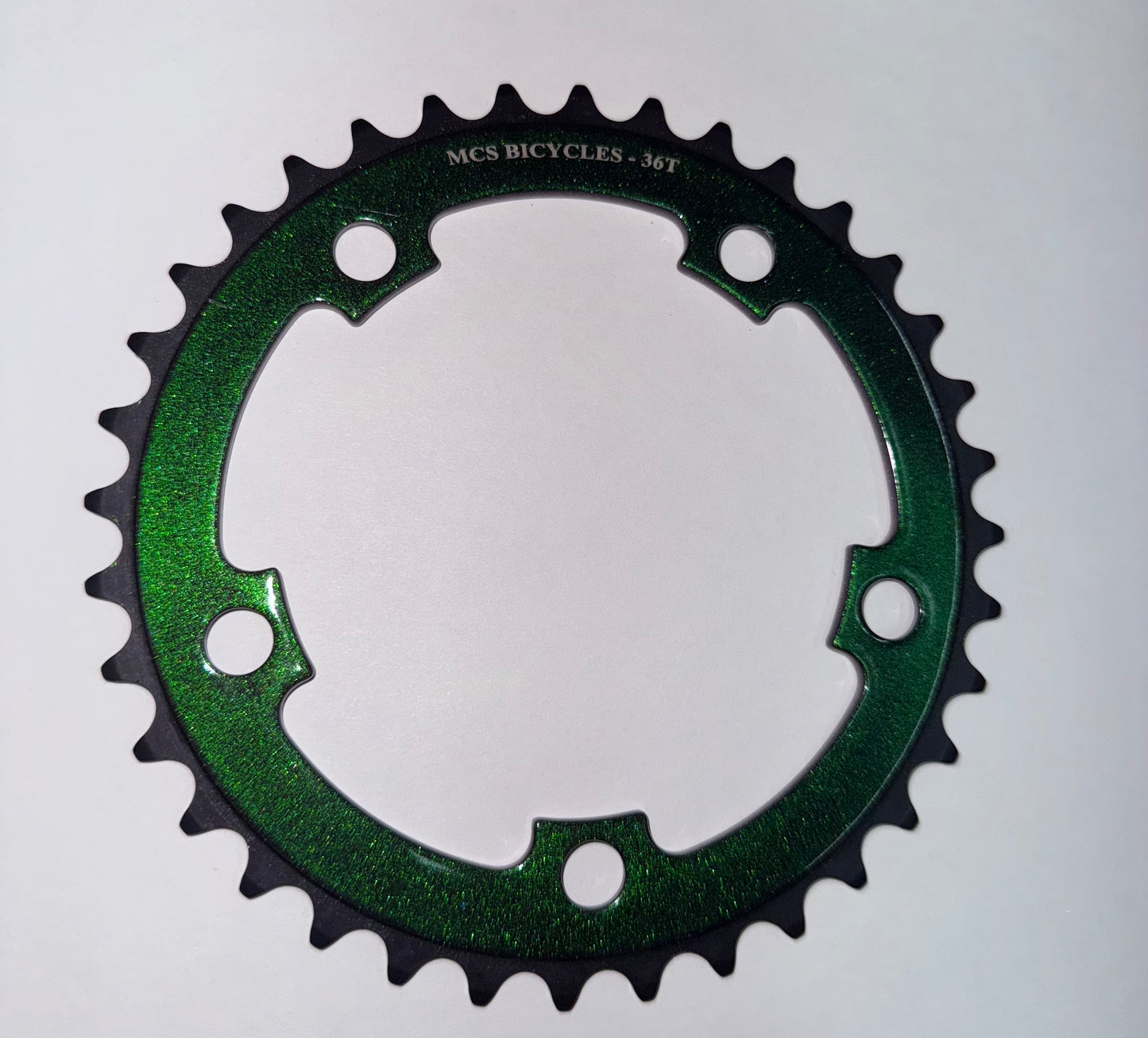 GREEN/PURPLE COLOR SHIFT MCS 36 T Chain Ring