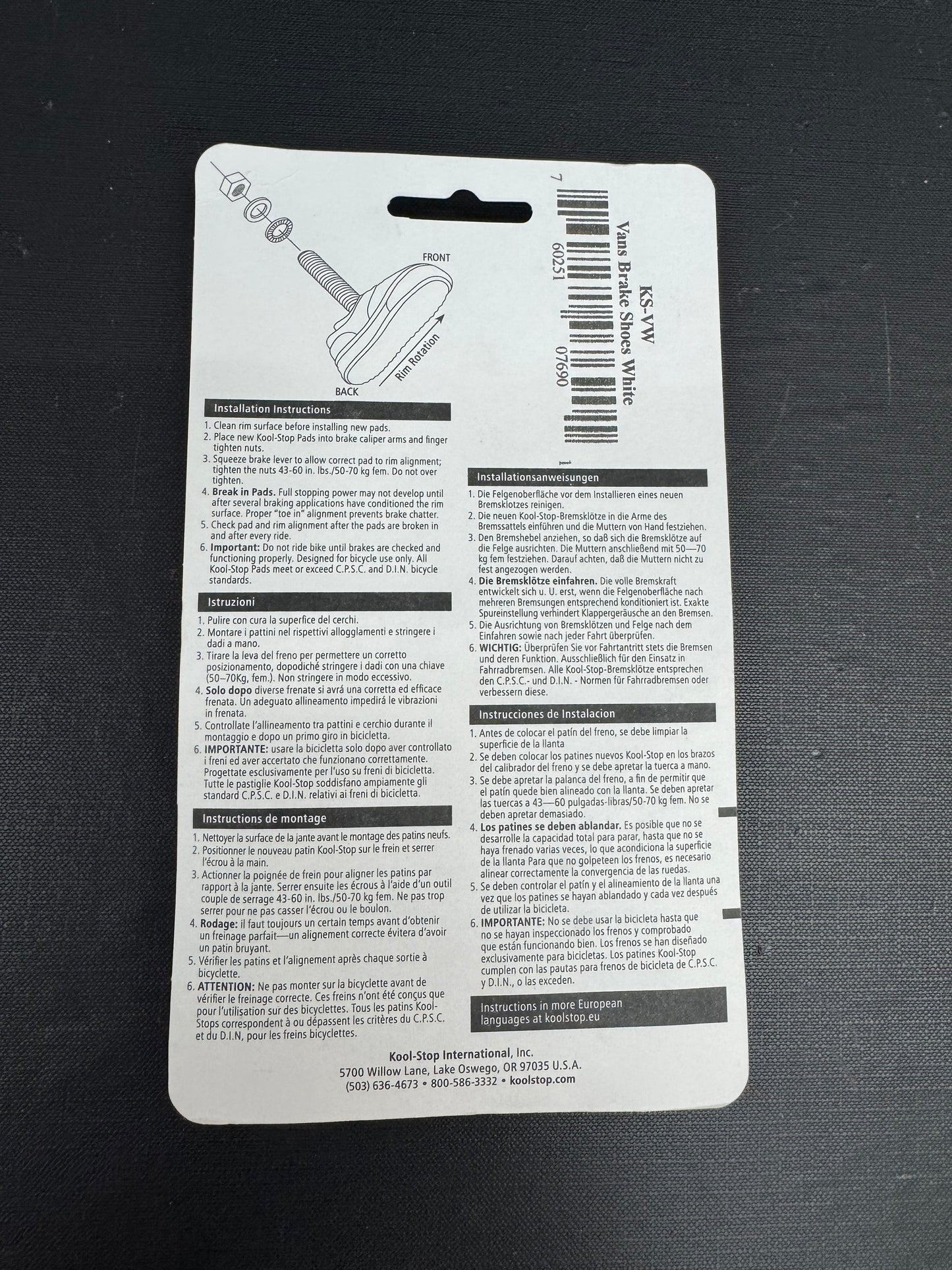 Vans Brake Pads