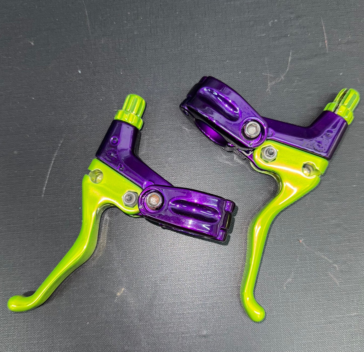 Generic Purple/Green Brake Levers