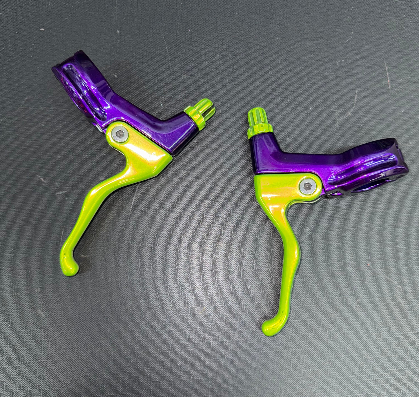 Generic Purple/Green Brake Levers
