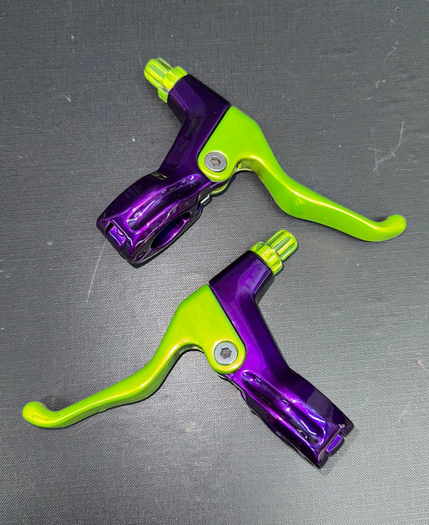 Generic Purple/Green Brake Levers