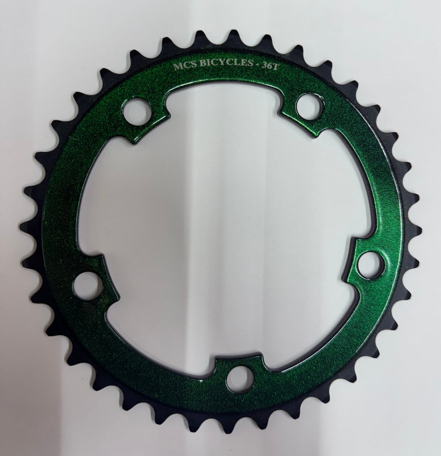 GREEN/PURPLE COLOR SHIFT MCS 36 T Chain Ring